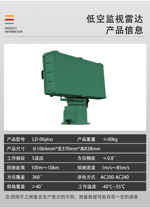 低空監(jiān)視雷達LD-06plus型裝備設(shè)備(圖2)